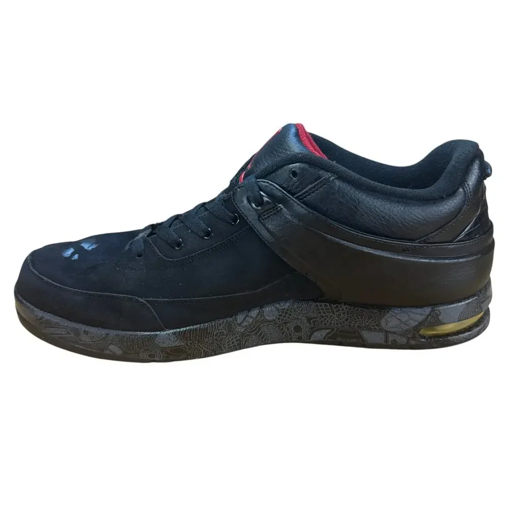 Nike Air Jordan Nu Retro 1 Low Black Red Laser Men Size 13 317770-002
